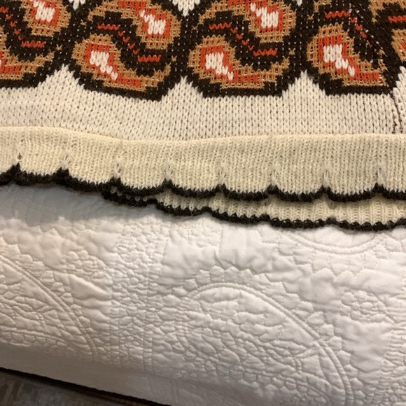 Vintage 1960-70’s Sturbridge Native American Cream Pattern Cape Buttons SzMedium - Picture 11 of 13